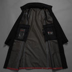 PRADA SPORT プラダ スポーツ / GORE-TEX ロング ナイロンコート 3WAYコート アウター / 280211 / size 38 (BLACK) 352077-yng