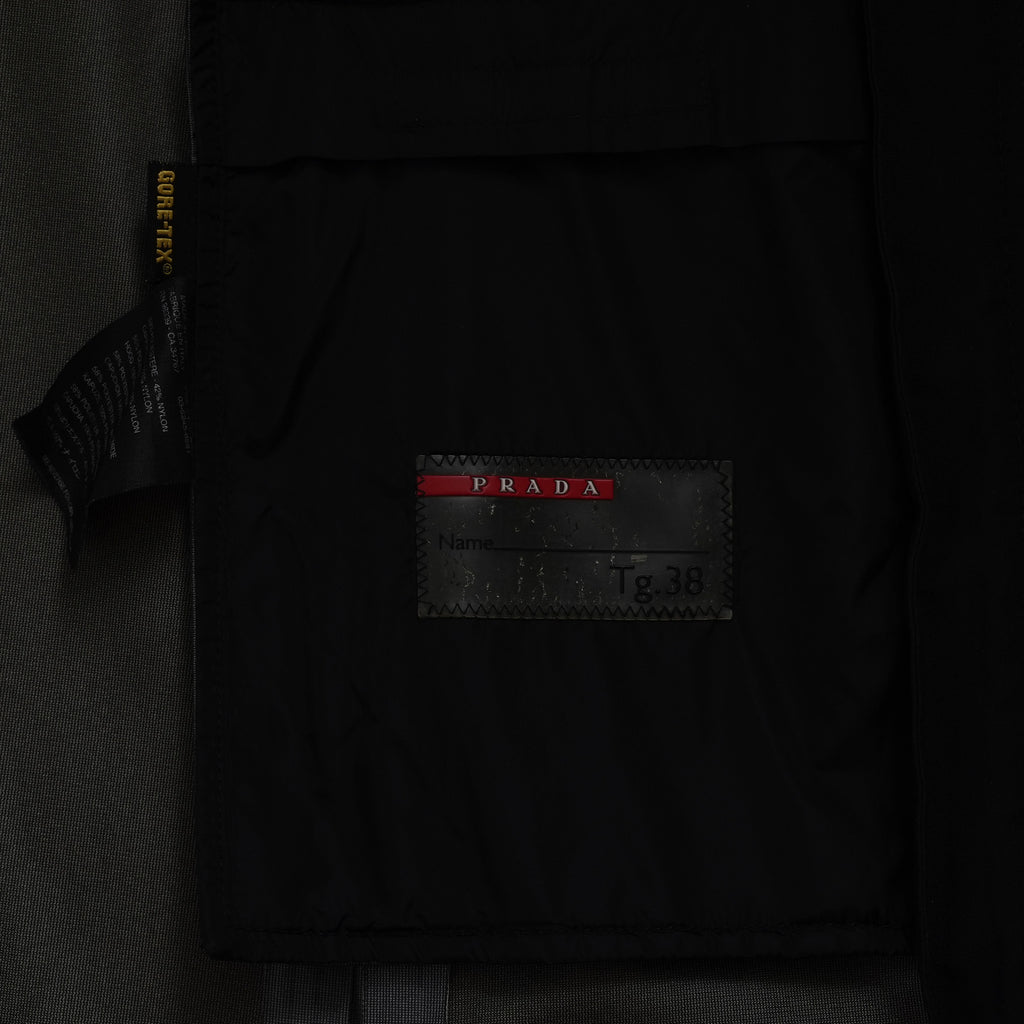 PRADA SPORT プラダ スポーツ / GORE-TEX ロング ナイロンコート 3WAYコート アウター / 280211 / size 38 (BLACK) 352077-yng