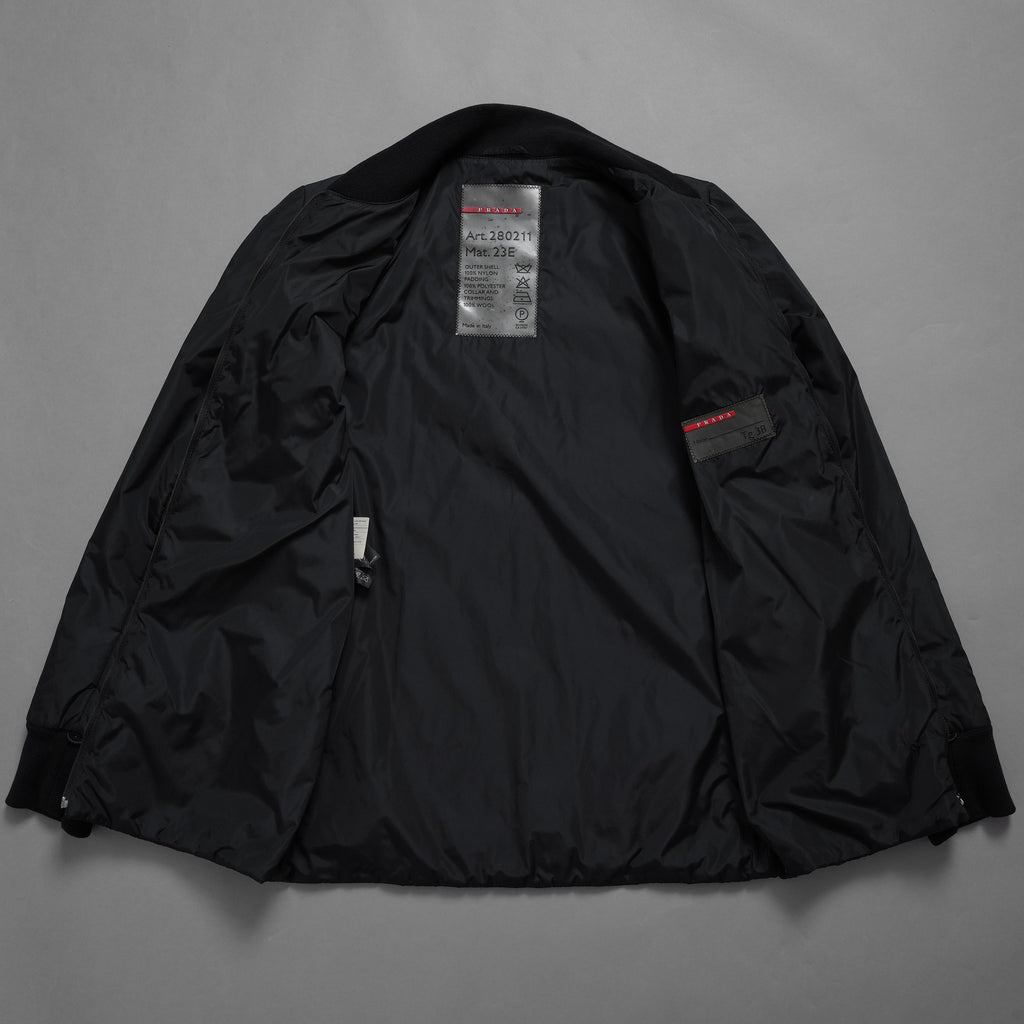 PRADA SPORT プラダ スポーツ / GORE-TEX ロング ナイロンコート 3WAYコート アウター / 280211 / size 38 (BLACK) 352077-yng
