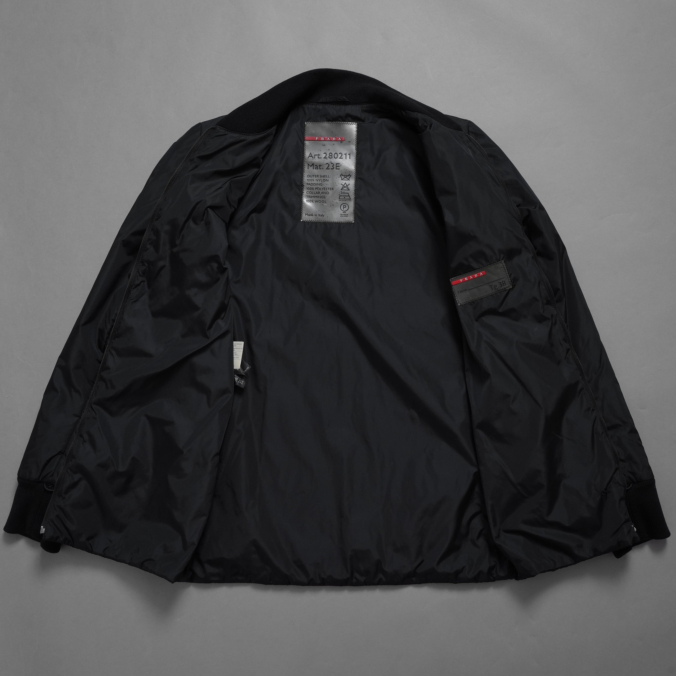 PRADA SPORT プラダ スポーツ / GORE-TEX ロング ナイロンコート 3WAYコート アウター / 280211 / size 38 (BLACK) 352077-yng