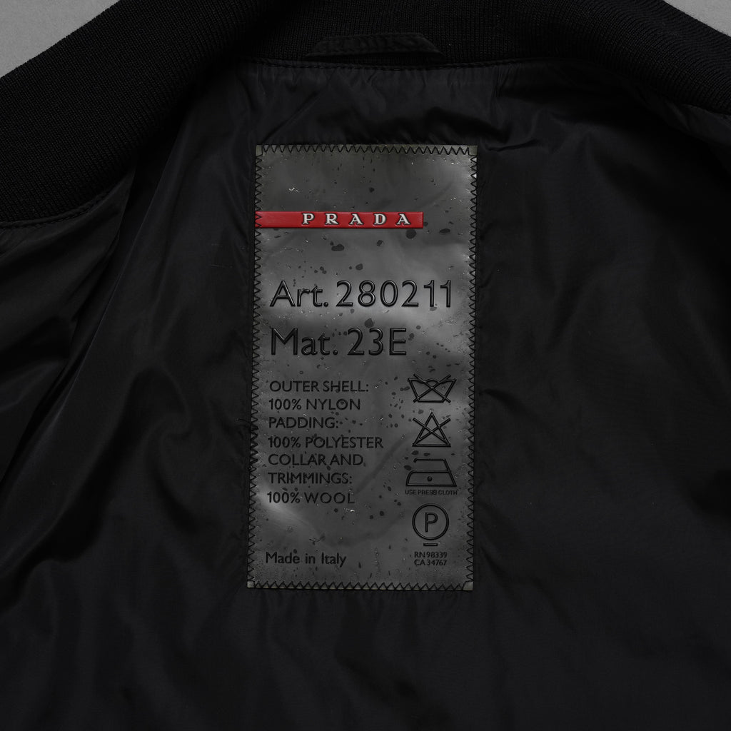 PRADA SPORT プラダ スポーツ / GORE-TEX ロング ナイロンコート 3WAYコート アウター / 280211 / size 38 (BLACK) 352077-yng