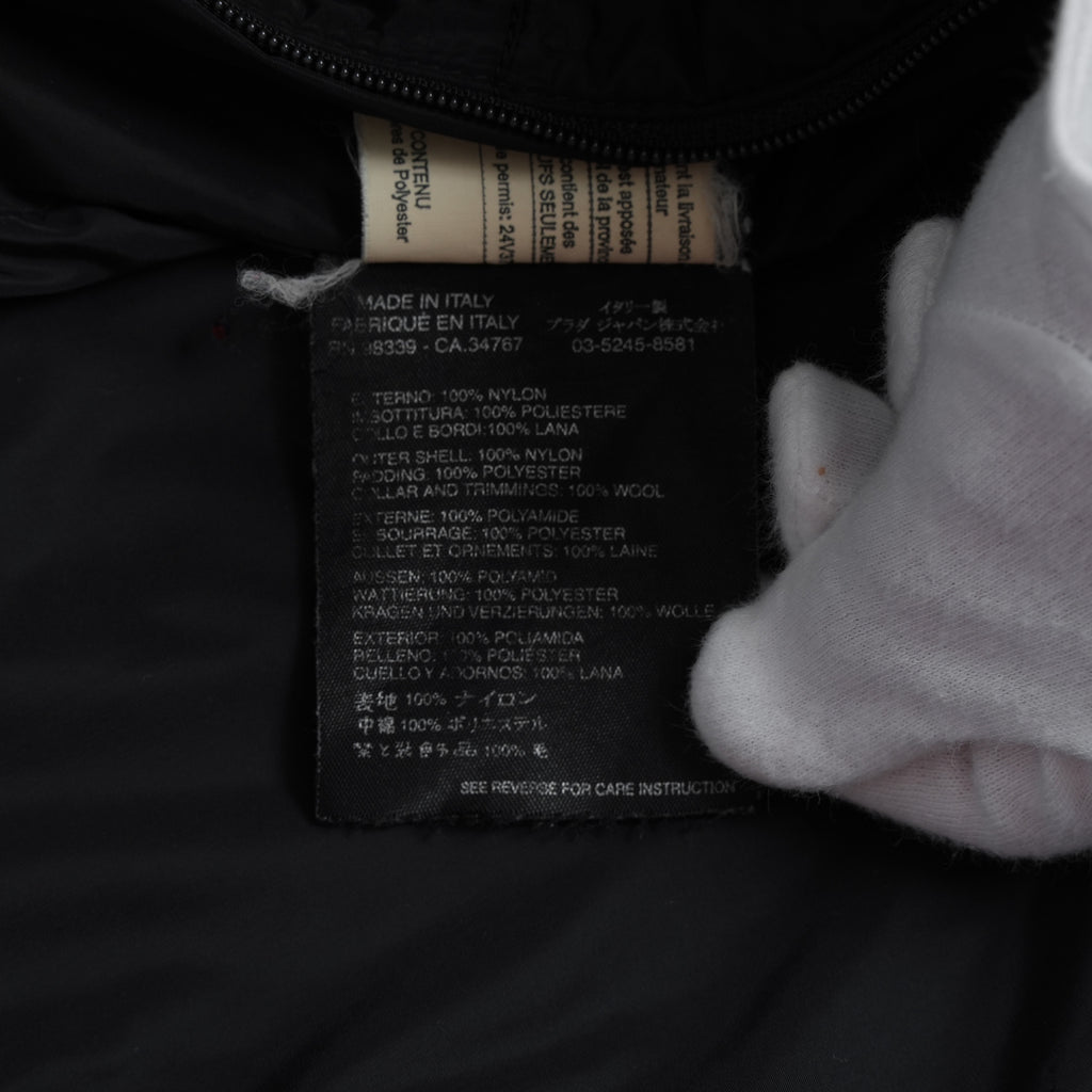PRADA SPORT プラダ スポーツ / GORE-TEX ロング ナイロンコート 3WAYコート アウター / 280211 / size 38 (BLACK) 352077-yng