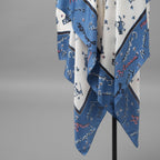FENDI フェンディ / 美品 23SS リゾート 今田美桜 着用 / 星座モチーフ ゾディアックプリント シルク ドレープドレス  / ワンピース / FDC727 ANR4 / size 40 (MULTI COLOR) レディース