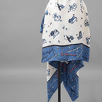 FENDI フェンディ / 美品 23SS リゾート 今田美桜 着用 / 星座モチーフ ゾディアックプリント シルク ドレープドレス  / ワンピース / FDC727 ANR4 / size 40 (MULTI COLOR) レディース