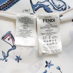 FENDI フェンディ / 美品 23SS リゾート 今田美桜 着用 / 星座モチーフ ゾディアックプリント シルク ドレープドレス  / ワンピース / FDC727 ANR4 / size 40 (MULTI COLOR) レディース