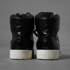 CHANEL シャネル / 19AW クロコ型押し カーフスキン ハイカット スニーカー / G35079 / size 37.5 (24.5cm) BLACK レディース 352078-izm