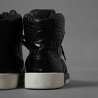 CHANEL シャネル / 19AW クロコ型押し カーフスキン ハイカット スニーカー / G35079 / size 37.5 (24.5cm) BLACK レディース 352078-izm