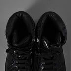 CHANEL シャネル / 19AW クロコ型押し カーフスキン ハイカット スニーカー / G35079 / size 37.5 (24.5cm) BLACK レディース 352078-izm