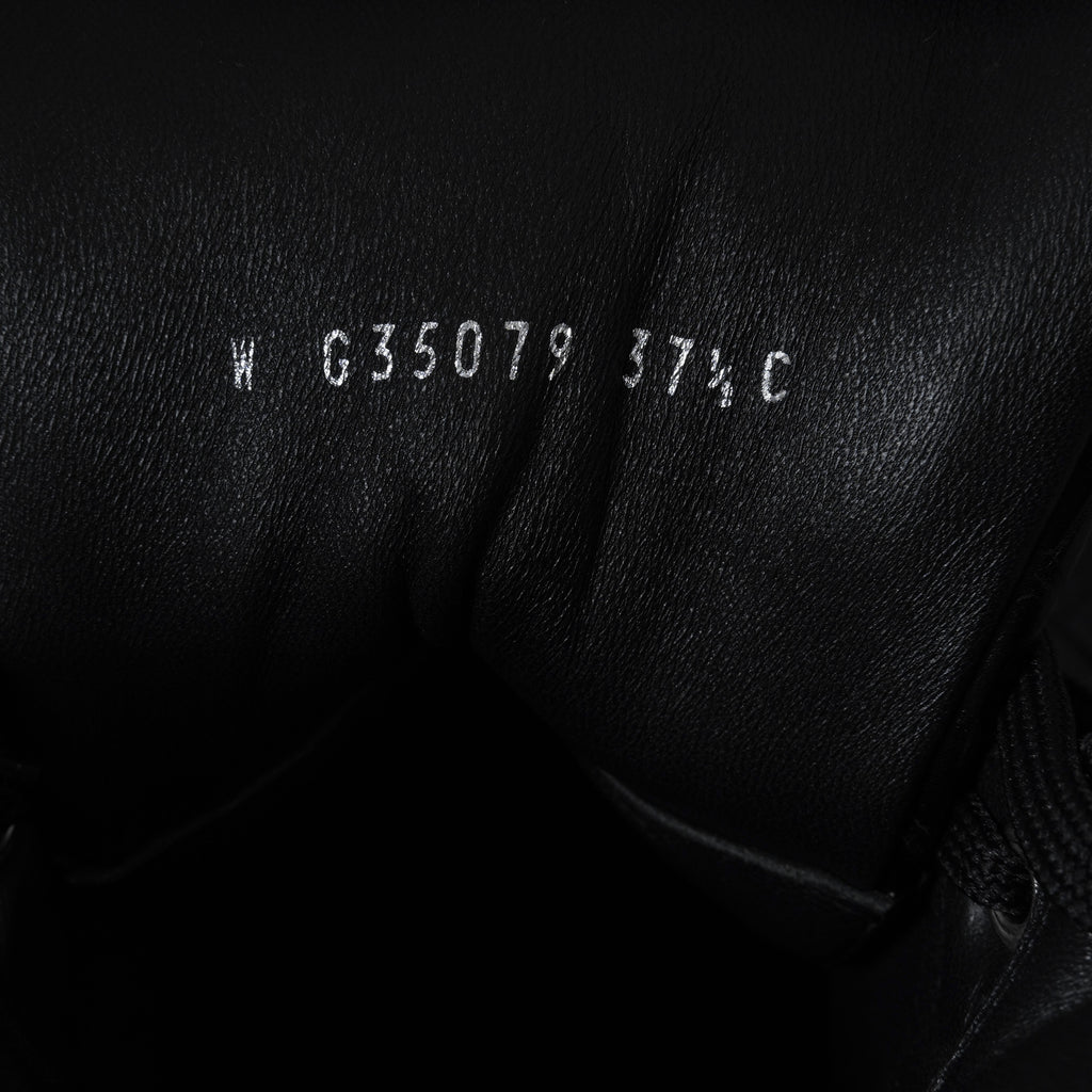 CHANEL シャネル / 19AW クロコ型押し カーフスキン ハイカット スニーカー / G35079 / size 37.5 (24.5cm) BLACK レディース 352078-izm