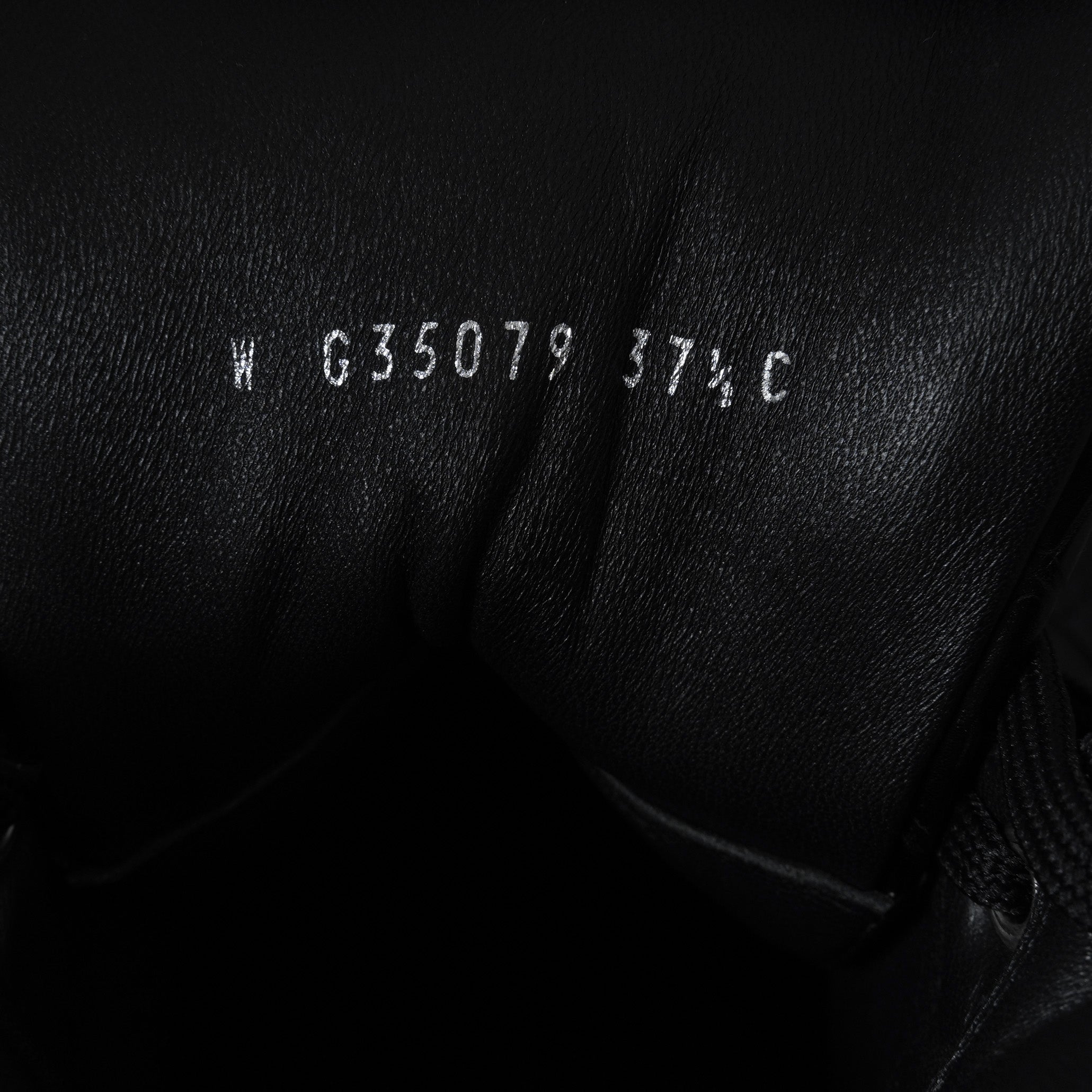 CHANEL シャネル / 19AW クロコ型押し カーフスキン ハイカット スニーカー / G35079 / size 37.5 (24.5cm) BLACK レディース 352078-izm