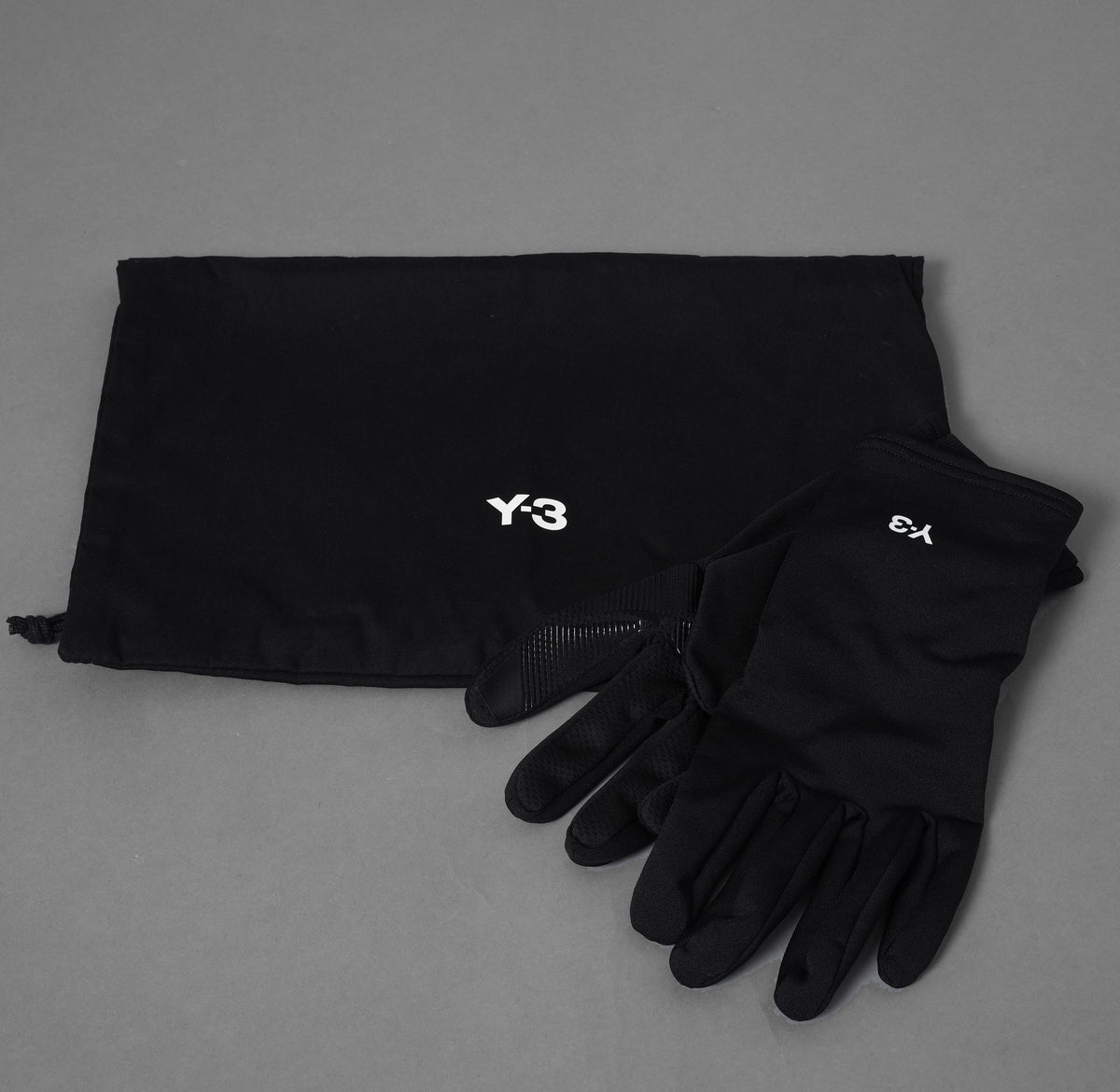 Y-3 adidas ワイスリー / 美品 24AW Y-3 RUN GLOVES ラン グローブ 収納袋付き アクセサリー / JI7506 / size 2XL (BLACK) 352080-uen