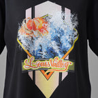 LOUIS VUITTON ルイヴィトン / 美品 20SS タンジェリンプリントTシャツ チェーン 半袖Tシャツ / RW222J N40 FNTS09 / size L (BLACK) レディース