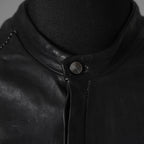 inarnation インカネーション / 22SS Sheep Object Dyed Shirt Jacket オーバーロック シープレザー シャツジャケット / size S (BLACK) 123017-alm