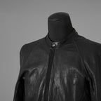 inarnation インカネーション / 22SS Sheep Object Dyed Shirt Jacket オーバーロック シープレザー シャツジャケット / size S (BLACK) 123017-alm