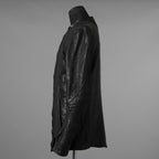 inarnation インカネーション / 22SS Sheep Object Dyed Shirt Jacket オーバーロック シープレザー シャツジャケット / size S (BLACK) 123017-alm