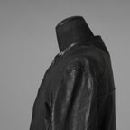 inarnation インカネーション / 22SS Sheep Object Dyed Shirt Jacket オーバーロック シープレザー シャツジャケット / size S (BLACK) 123017-alm