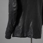 inarnation インカネーション / 22SS Sheep Object Dyed Shirt Jacket オーバーロック シープレザー シャツジャケット / size S (BLACK) 123017-alm