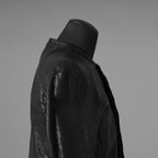 inarnation インカネーション / 22SS Sheep Object Dyed Shirt Jacket オーバーロック シープレザー シャツジャケット / size S (BLACK) 123017-alm
