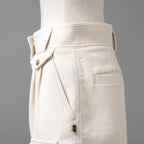 LOUIS VUITTON ルイヴィトン / 22AW コーデュロイ カーゴ  ショートパンツ/ RW222J DA8 FNPA16 / size 38 (IVORY WHITE × GOLD) レディース
