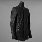 inarnation インカネーション / 22SS Sheep Object Dyed Shirt Jacket オーバーロック シープレザー シャツジャケット / size S (BLACK) 123017-alm