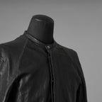 inarnation インカネーション / 22SS Sheep Object Dyed Shirt Jacket オーバーロック シープレザー シャツジャケット / size S (BLACK) 123017-alm