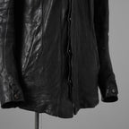 inarnation インカネーション / 22SS Sheep Object Dyed Shirt Jacket オーバーロック シープレザー シャツジャケット / size S (BLACK) 123017-alm