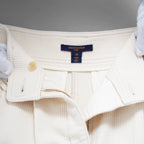 LOUIS VUITTON ルイヴィトン / 22AW コーデュロイ カーゴ  ショートパンツ/ RW222J DA8 FNPA16 / size 38 (IVORY WHITE × GOLD) レディース
