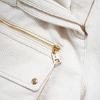 LOUIS VUITTON ルイヴィトン / 22AW コーデュロイ カーゴ  ショートパンツ/ RW222J DA8 FNPA16 / size 38 (IVORY WHITE × GOLD) レディース