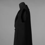 Rick Owens リックオウエンス / 美品 23AW LOXOR 期 / Black Sleeveless Slim Drella Coat コート ノースリーブ ドレラコート / RL02C7952-TWM / size 46 (BLACK) 352082-in-ue