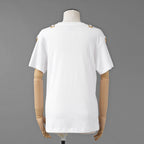 LOUIS VUITTON ルイヴィトン / 22SS サイドストラップ Tシャツ チェーン / 半袖Tシャツ / RW222B UOL FNTS76 / size M (WHITE) レディース
