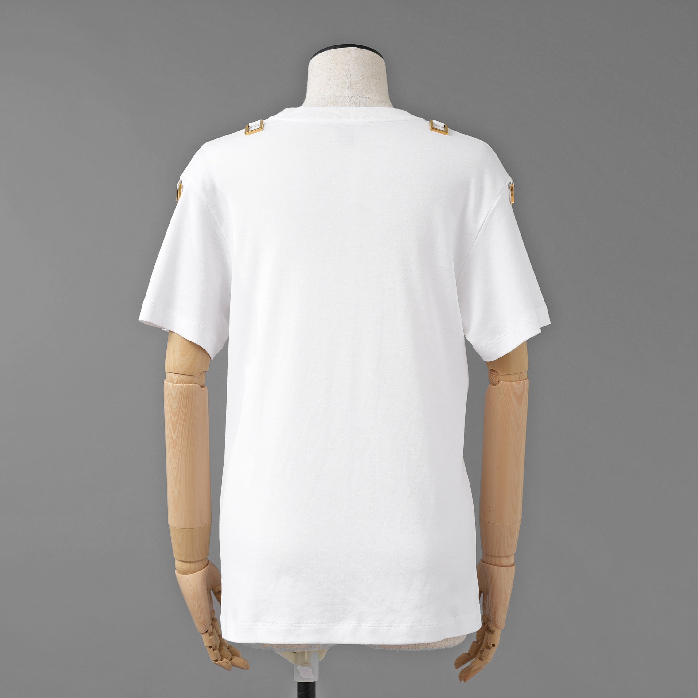 LOUIS VUITTON ルイヴィトン / 22SS サイドストラップ Tシャツ チェーン / 半袖Tシャツ / RW222B UOL FNTS76 / size M (WHITE) レディース