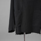 daubドーブ / 美品 HOODED COAT / ダブルガーゼ フーデッド コート / size 44 (BLACK)