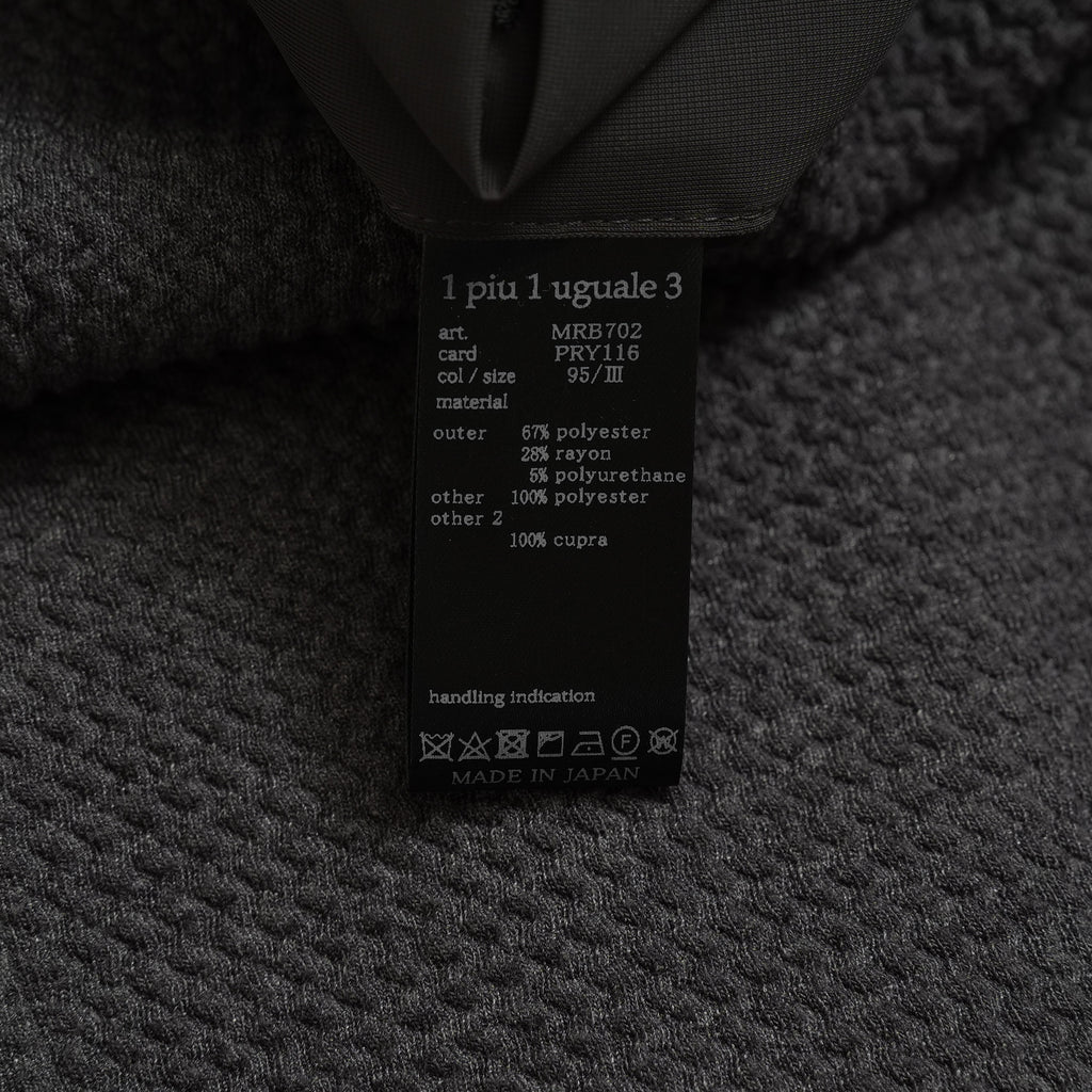 1PIU1UGUALE3 ウノピゥウノウグァーレトレ / 美品 22AW 直営店限定 UNCON JKT / 2B テーラード ジャケット / MRB702-PR116 / size 3 (GRAY)  123016-alm