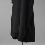 daubドーブ / 美品 HOODED COAT / ダブルガーゼ フーデッド コート / size 44 (BLACK)
