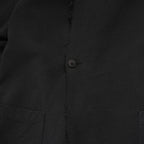 daubドーブ / 美品 HOODED COAT / ダブルガーゼ フーデッド コート / size 44 (BLACK)