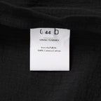 daubドーブ / 美品 HOODED COAT / ダブルガーゼ フーデッド コート / size 44 (BLACK)