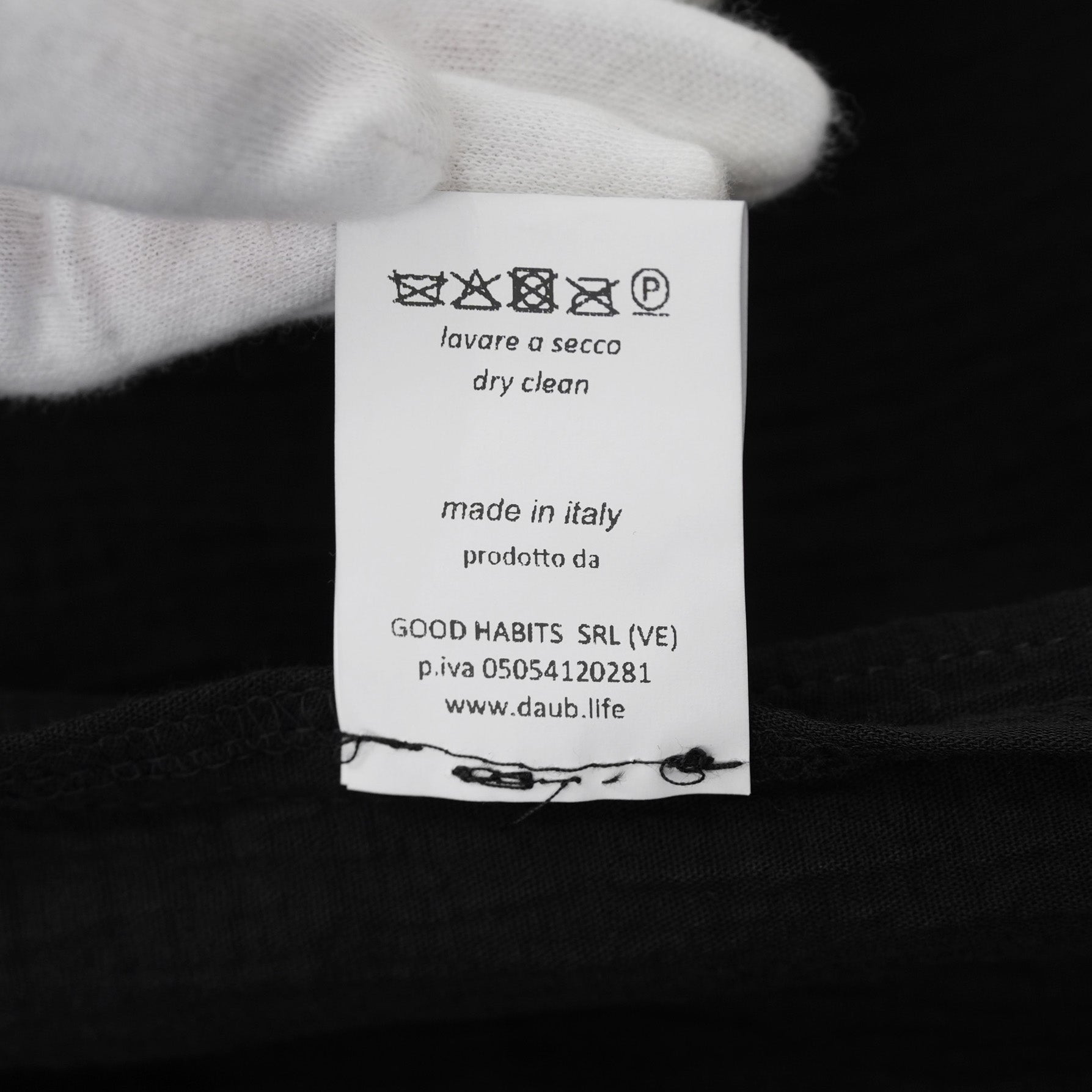 daubドーブ / 美品 HOODED COAT / ダブルガーゼ フーデッド コート / size 44 (BLACK)