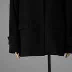MAX MARA STUDIO マックス マーラ ステュディオ / 美品 ノーカラー ウールコート アウター / 60360263 / size 42 (BLACK) レディース 352085-yng