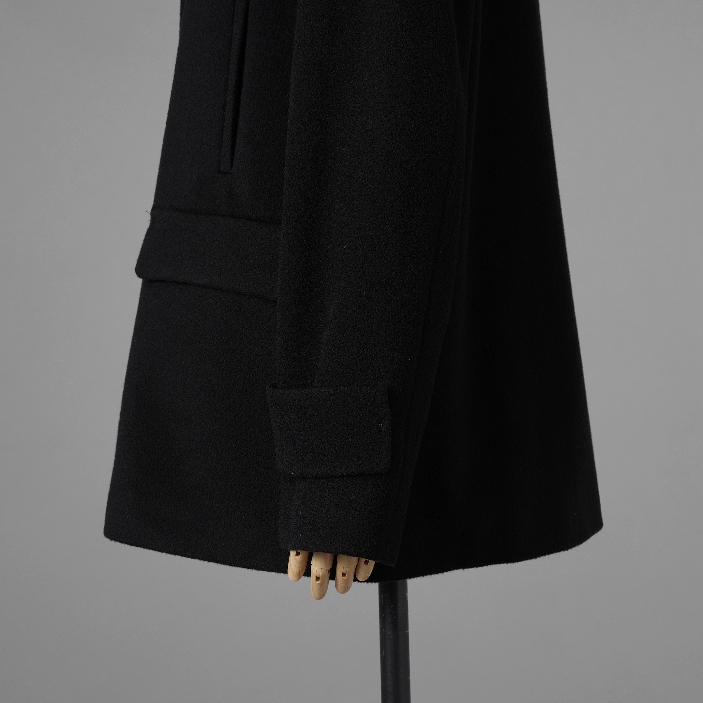 MAX MARA STUDIO マックス マーラ ステュディオ / 美品 ノーカラー ウールコート アウター / 60360263 / size 42 (BLACK) レディース 352085-yng