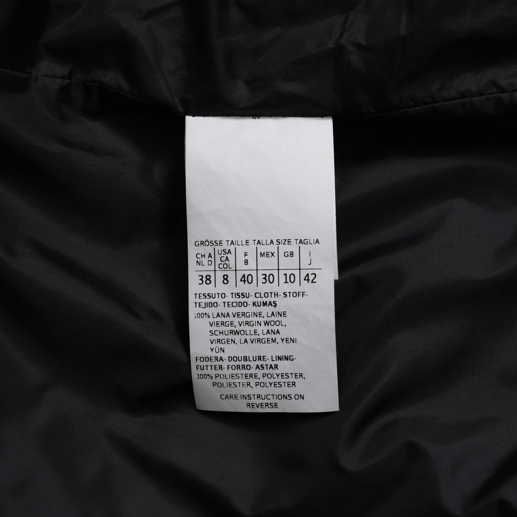 MAX MARA STUDIO マックス マーラ ステュディオ / 美品 ノーカラー ウールコート アウター / 60360263 / size 42 (BLACK) レディース 352085-yng
