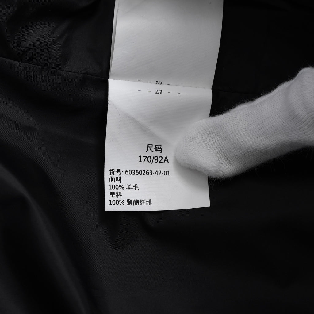 MAX MARA STUDIO マックス マーラ ステュディオ / 美品 ノーカラー ウールコート アウター / 60360263 / size 42 (BLACK) レディース 352085-yng