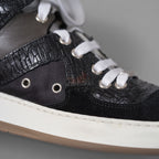 Dior homme ディオールオム / 14AW クロコダイル レザー ハイカット スニーカー  クリス・ヴァン・アッシュ / size 40 (25cm) BLACK)
