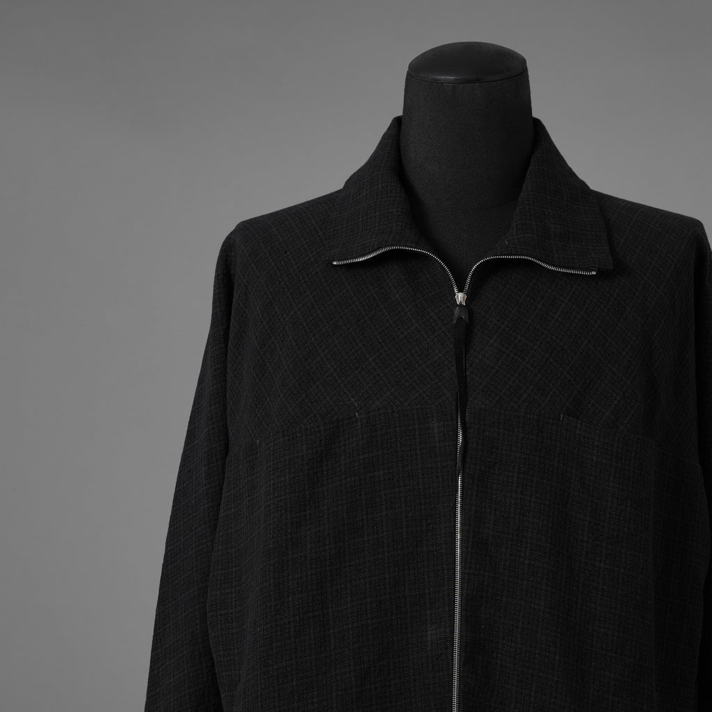 新品 m.a+ エムエークロス / 26SS zipped tall collar shirt jacket wt. pockets / H252DZ/P / LCK シャツ ジャケット / size 54 (BLACK) 352090-uen