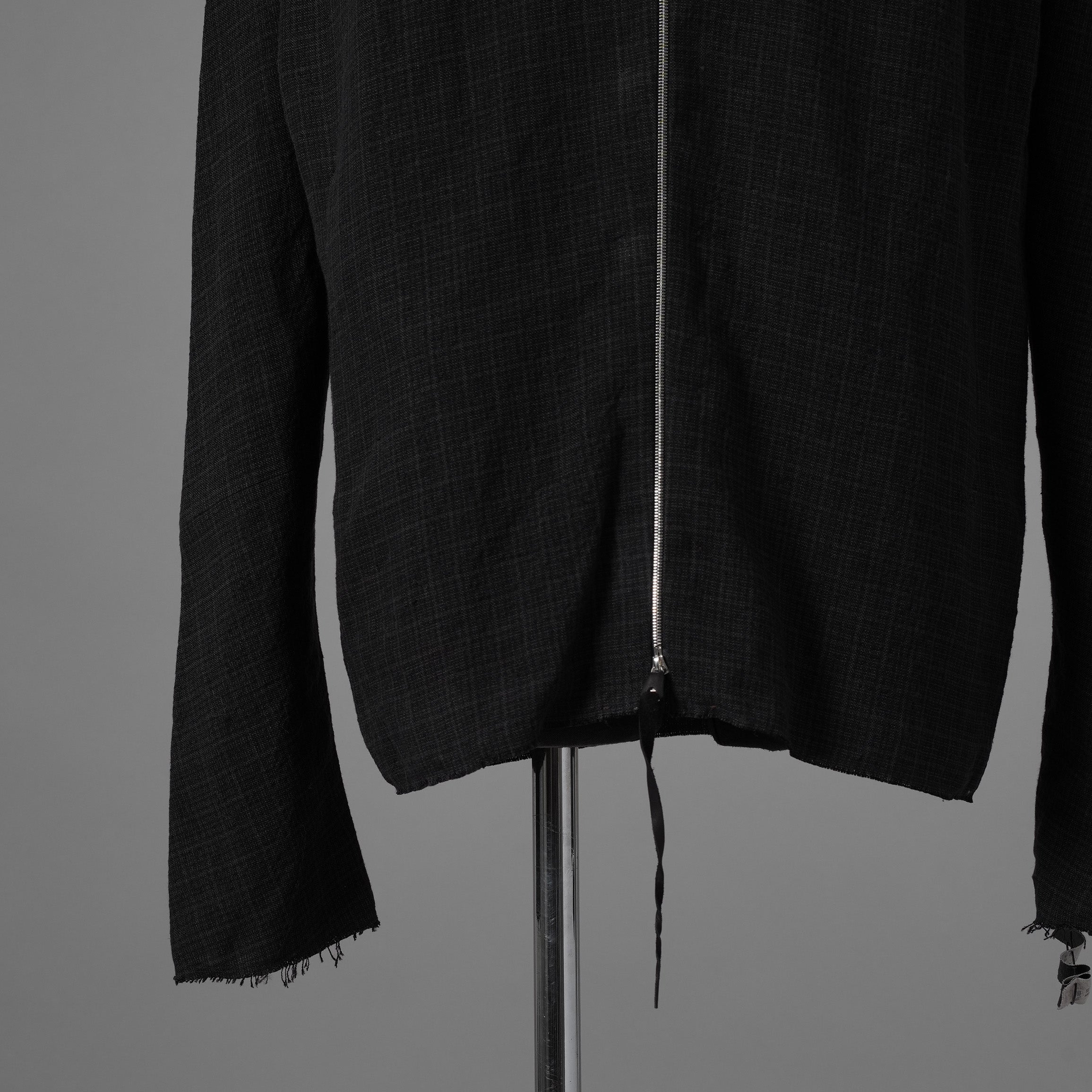 新品 m.a+ エムエークロス / 26SS zipped tall collar shirt jacket wt. pockets / H252DZ/P / LCK シャツ ジャケット / H252DZ / size 54 (BLACK) 352090-uen