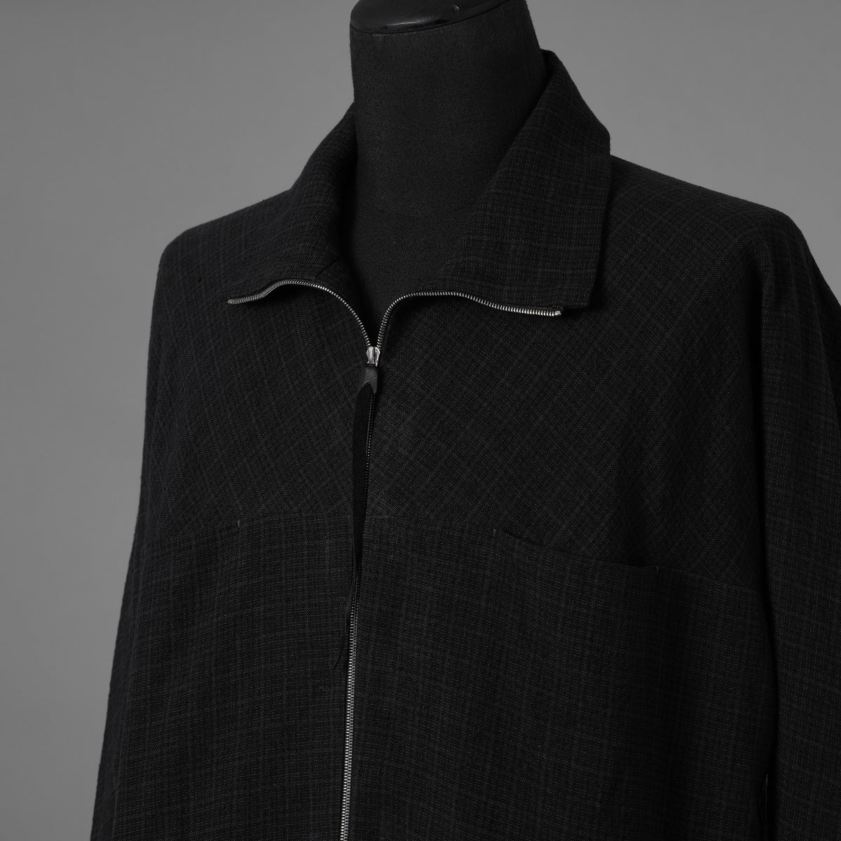 新品 m.a+ エムエークロス / 26SS zipped tall collar shirt jacket wt. pockets / H252DZ/P / LCK シャツ ジャケット / H252DZ / size 54 (BLACK) 352090-uen