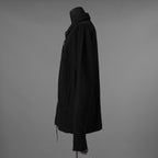 新品 m.a+ エムエークロス / 26SS zipped tall collar shirt jacket wt. pockets / H252DZ/P / LCK シャツ ジャケット / H252DZ / size 54 (BLACK) 352090-uen