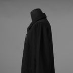 新品 m.a+ エムエークロス / 26SS zipped tall collar shirt jacket wt. pockets / H252DZ/P / LCK シャツ ジャケット / H252DZ / size 54 (BLACK) 352090-uen