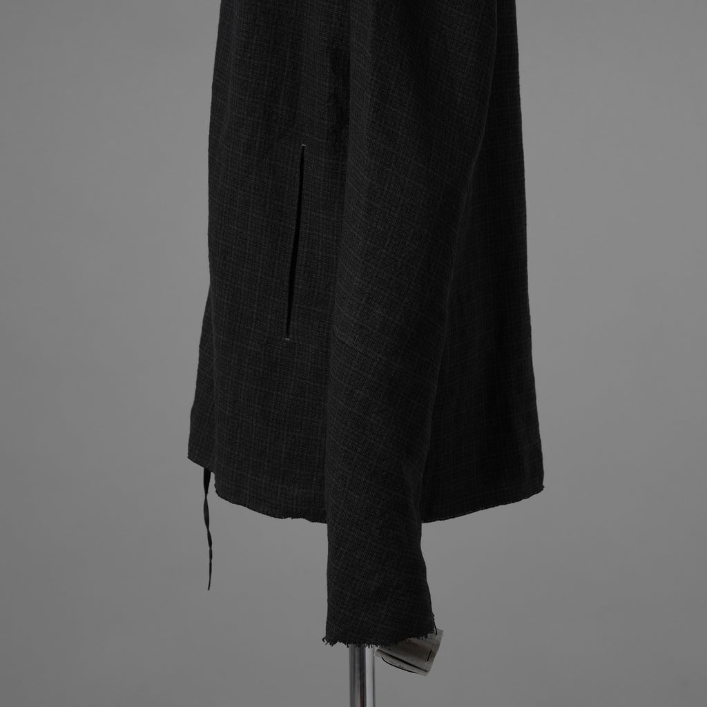 新品 m.a+ エムエークロス / 26SS zipped tall collar shirt jacket wt. pockets / H252DZ/P / LCK シャツ ジャケット / size 54 (BLACK) 352090-uen