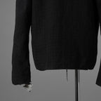 新品 m.a+ エムエークロス / 26SS zipped tall collar shirt jacket wt. pockets / H252DZ/P / LCK シャツ ジャケット / H252DZ / size 54 (BLACK) 352090-uen