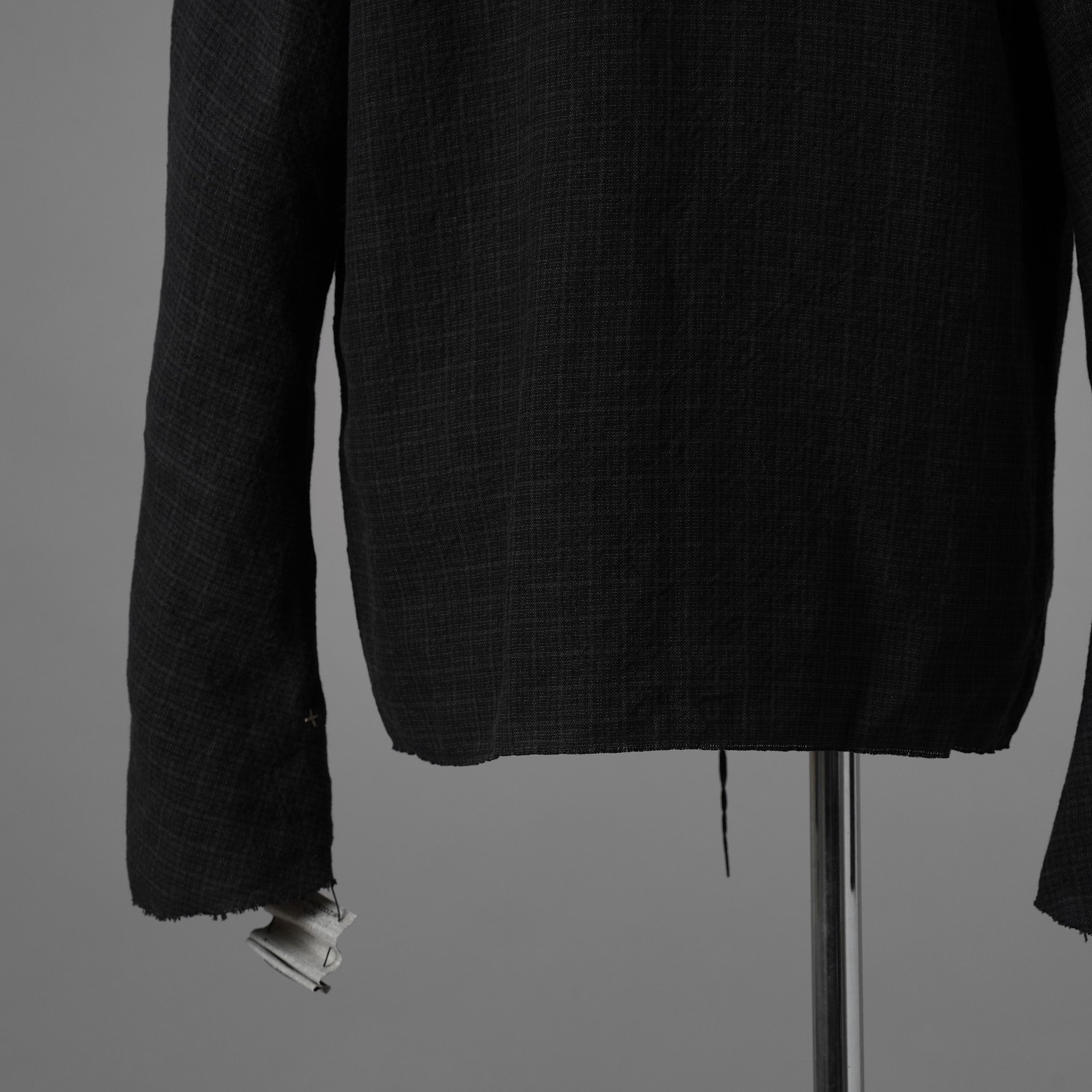 新品 m.a+ エムエークロス / 26SS zipped tall collar shirt jacket wt. pockets / H252DZ/P / LCK シャツ ジャケット / H252DZ / size 54 (BLACK) 352090-uen